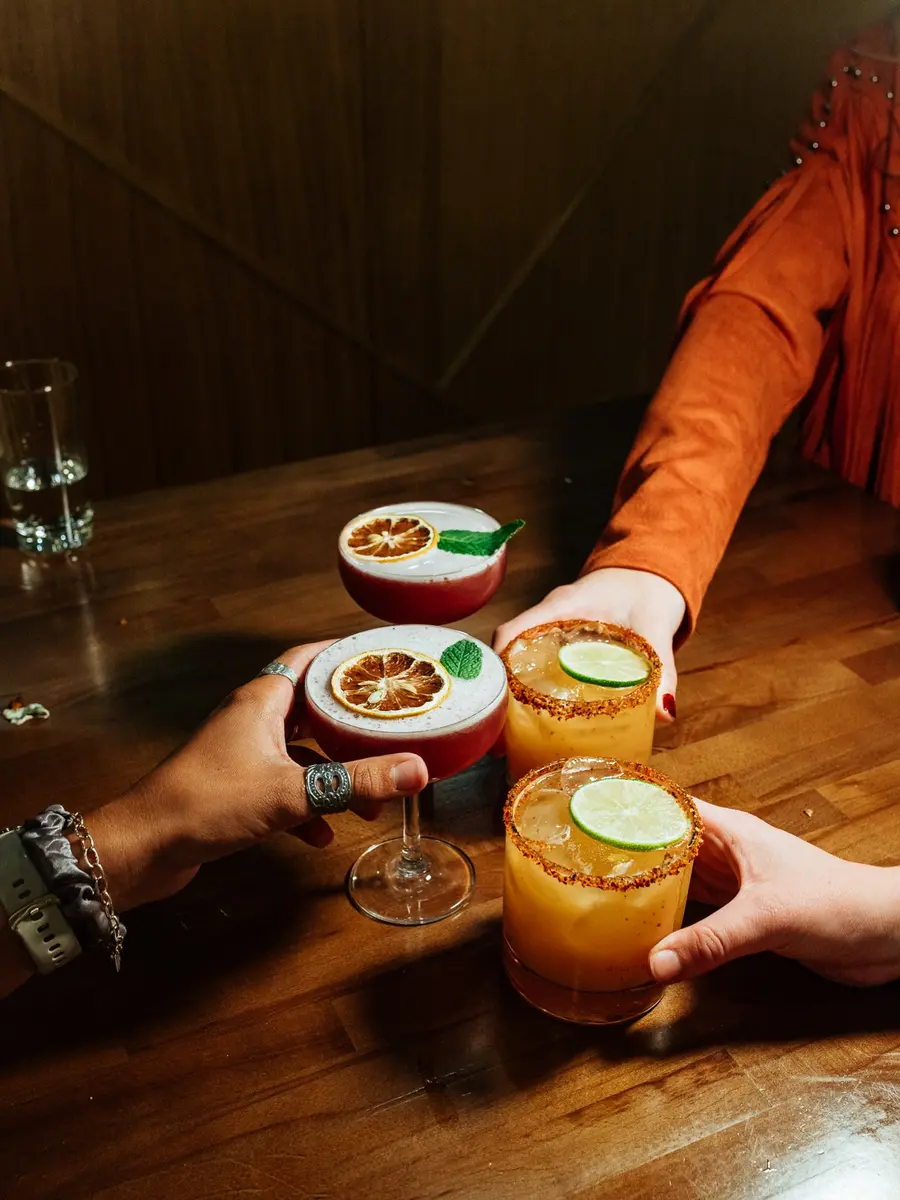 Colorful drinks from a lifestyle campaign